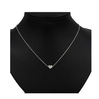 Κολιέ ασημένιο καρδιά