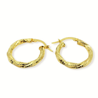 Σκουλαρίκια κρίκοι χρυσοί